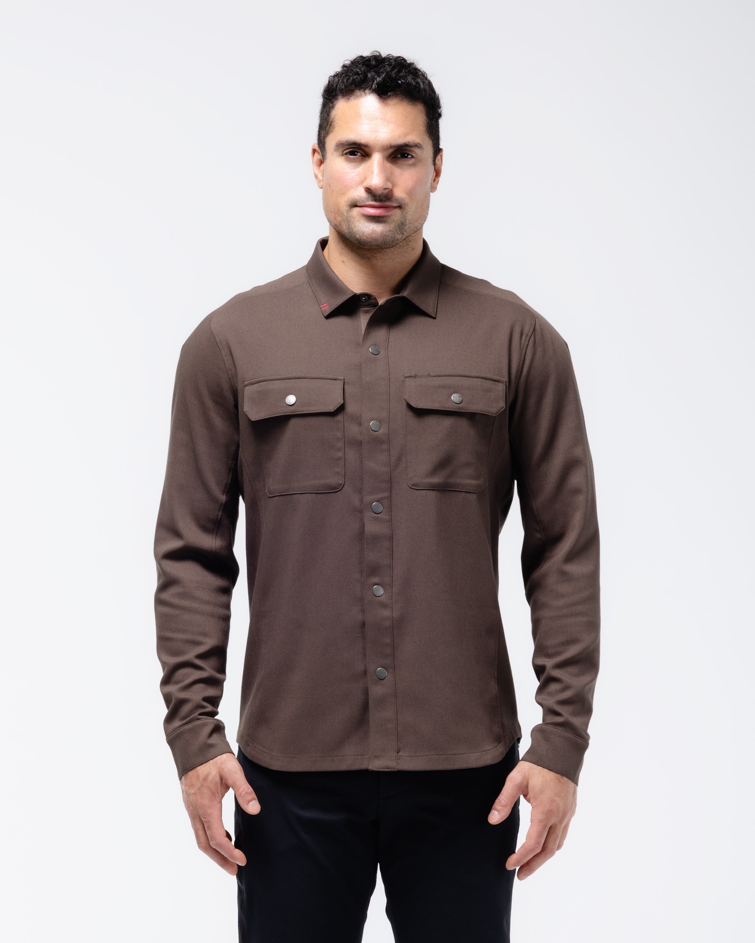 Crestline Flannel - Dark Brown / S - Shirt