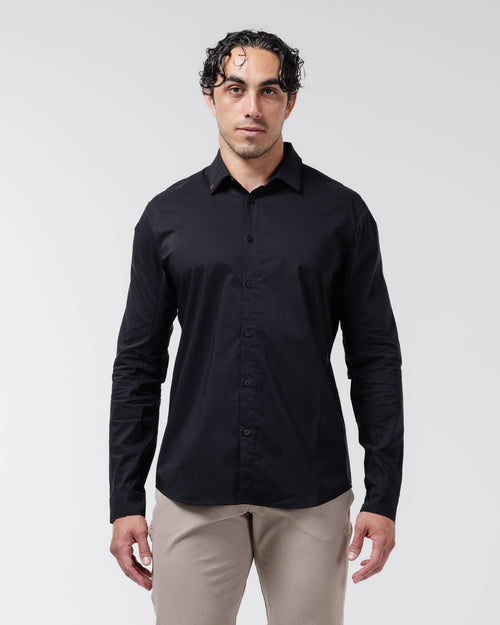 Haven Slim Dress Shirt - Black / S - Shirt
