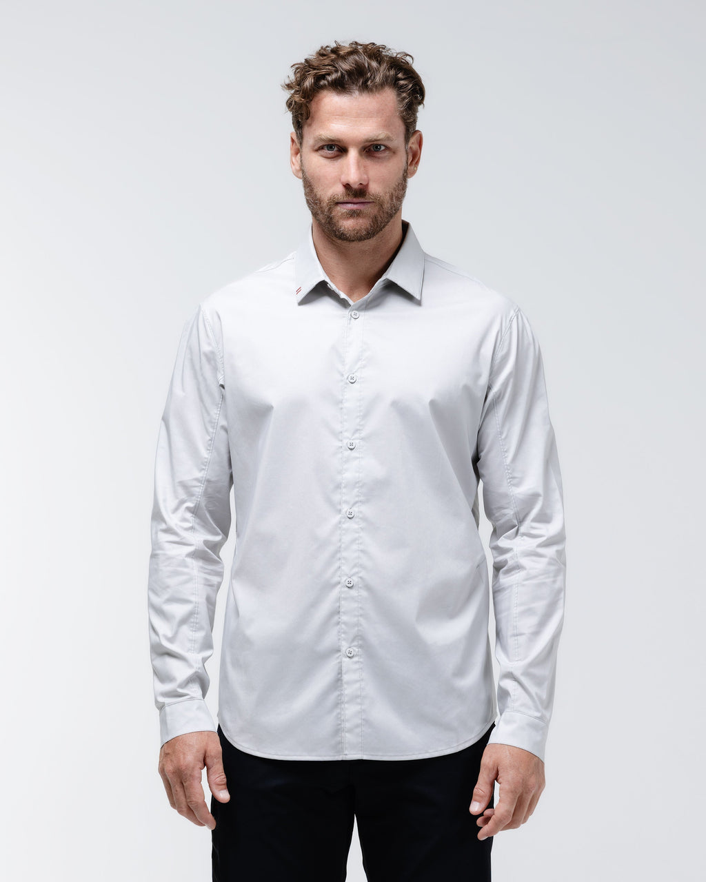Haven Slim Dress Shirt - Light Grey / S - Shirt