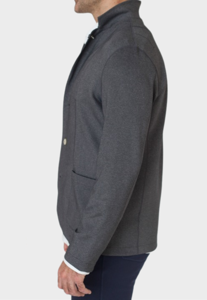 In-Flight Stretch Blazer - Charcoal Gray - BLAZERS