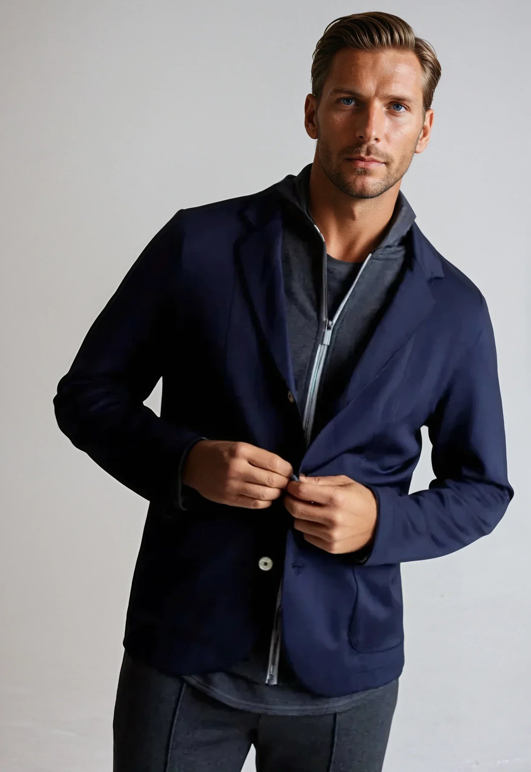 In-Flight Stretch Blazer Navy - Navy / M - BLAZERS