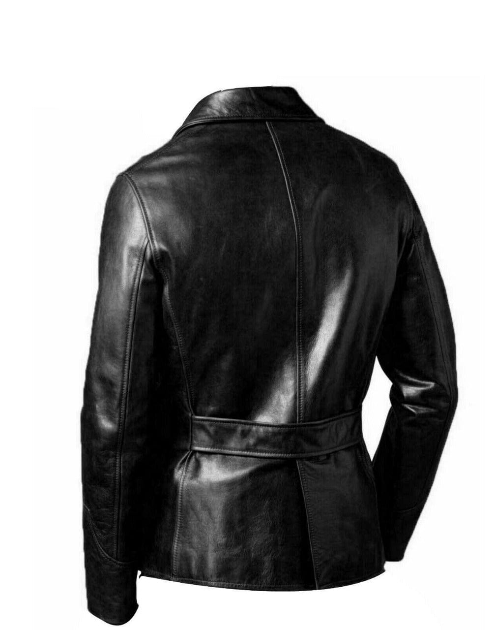 Men’s Blazer Coat Jacket Sheepskin Leather 100% Genuine Leather - Leather COAT