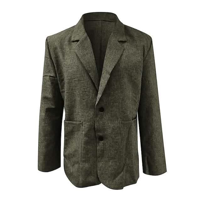 Men’s Blazer Sport Jacket Sport Coat - Army Green / S - Men’s Outerwear