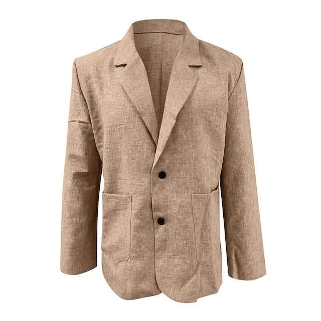 Men’s Blazer Sport Jacket Sport Coat - Khaki / S - Men’s Outerwear