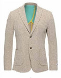 Men’s Single Breasted Blazer - 46 / Beige - Men > Suits & Blazers > Suits