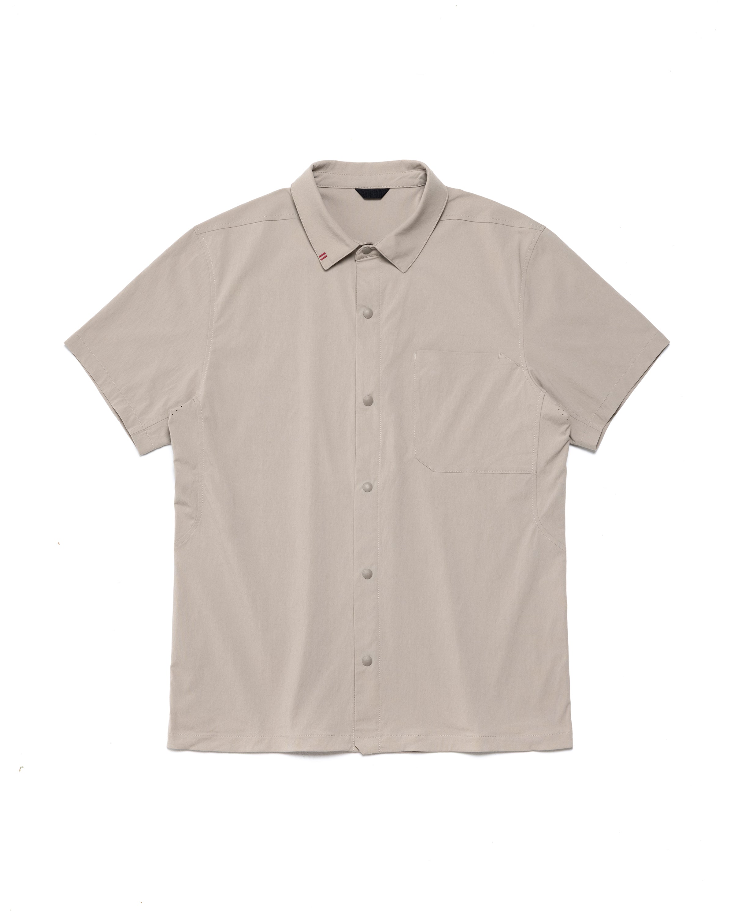 Mikey Snap Up Shirt - Khaki / S - Shirt
