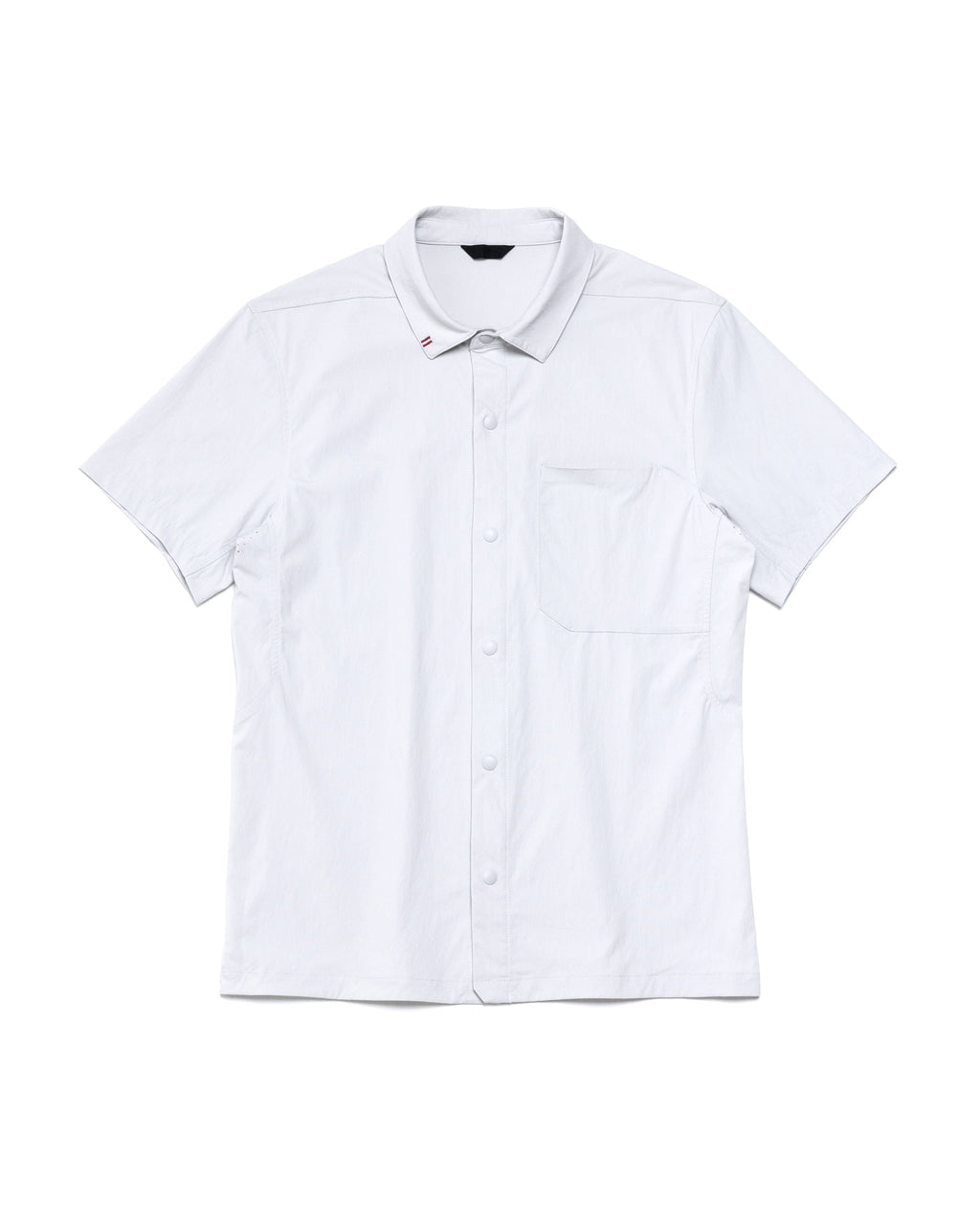 Mikey Snap Up Shirt - Light Grey / S - Shirt
