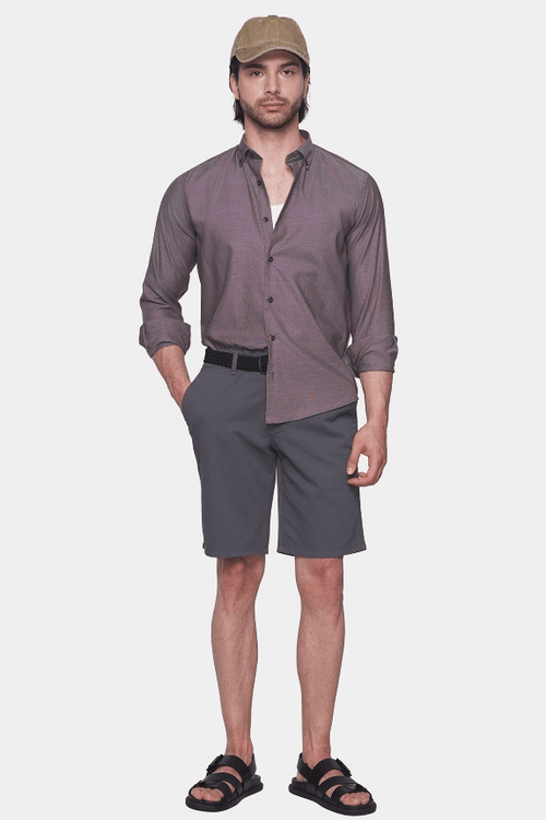 Premium Cotton Dress Shirt (coffee)