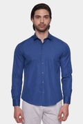 Premium Cotton Dress Shirt (Royal)