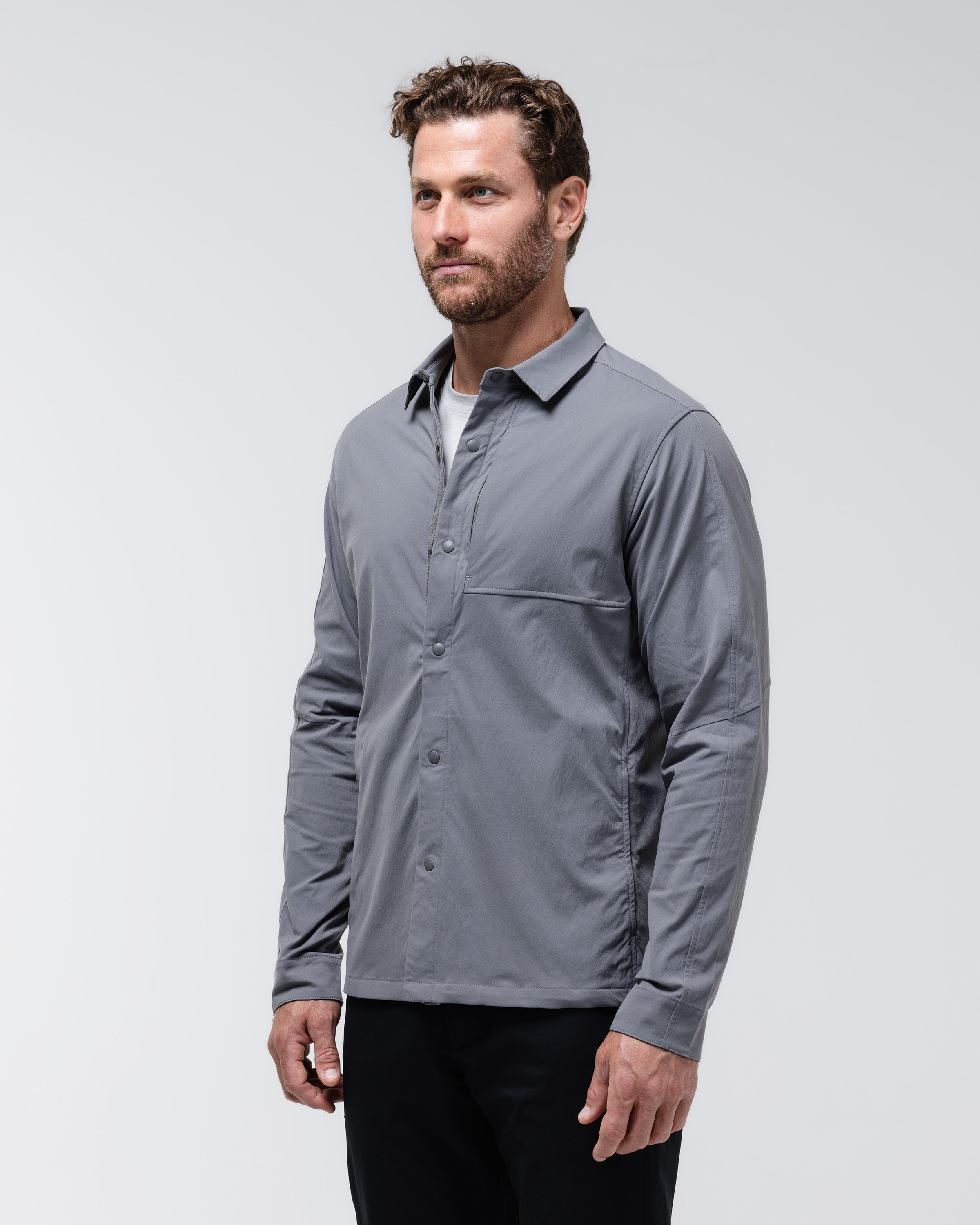 Refuge Long Sleeve Snap Up Shirt - Shirt