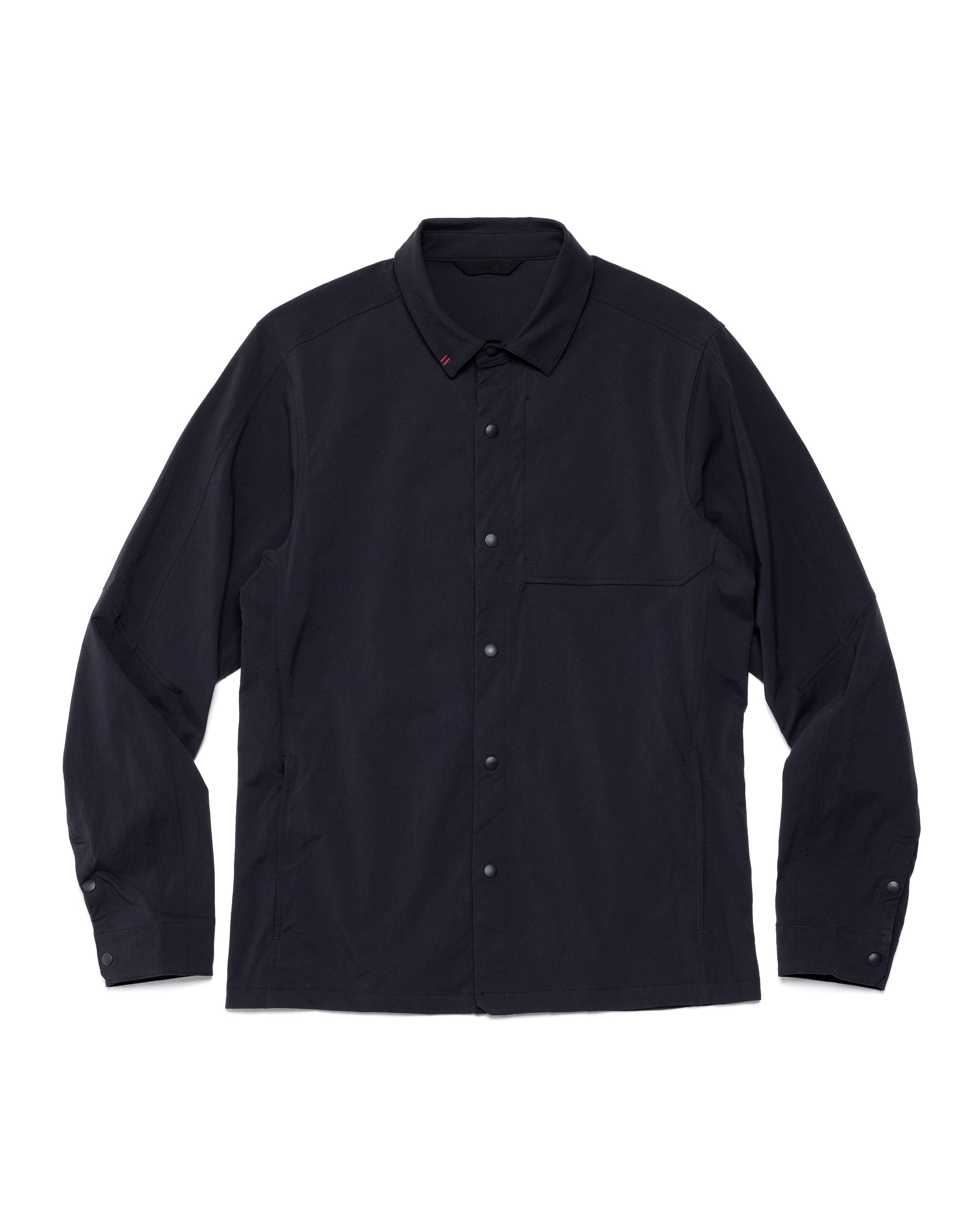 Refuge Long Sleeve Snap Up Shirt - Black / S - Shirt