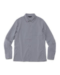 Refuge Long Sleeve Snap Up Shirt - Manatee Gray / S - Shirt