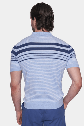 The Mercerized Cotton Polo (Athletic Blue)